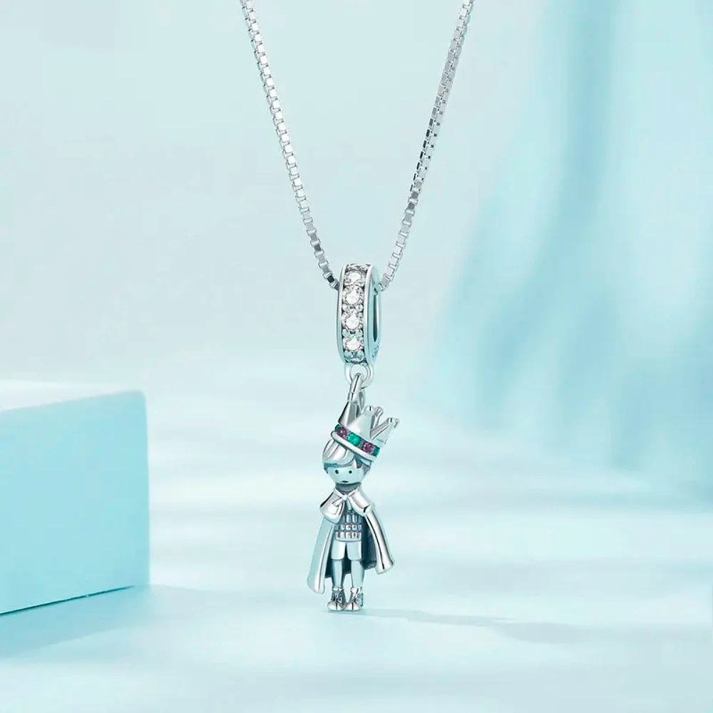 Little Prince pendant with zircon stones