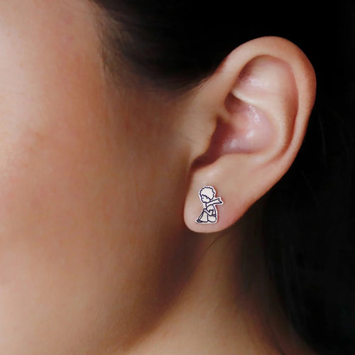 Little Prince Silver Stud Earring