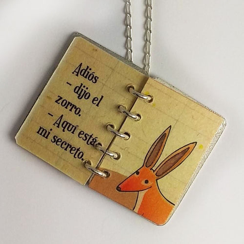 The Little Prince Book Necklace in 925 Sterling Silver