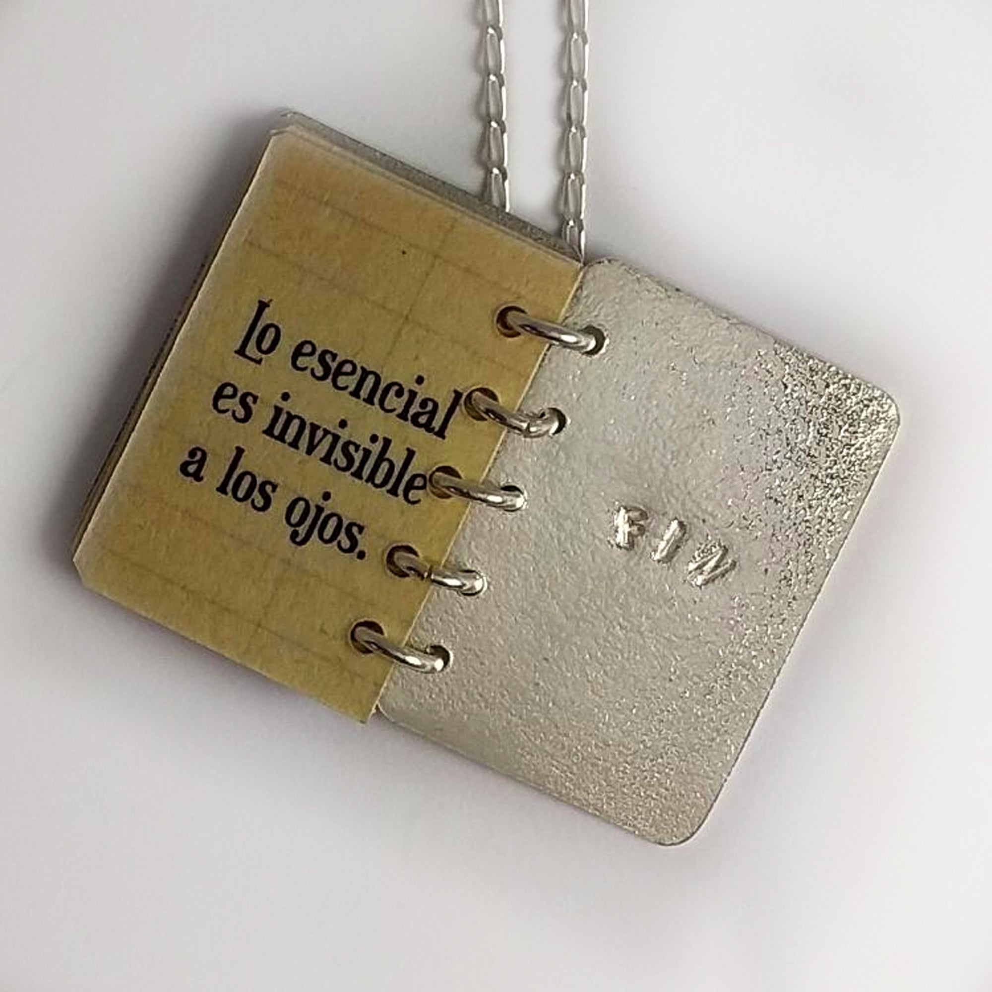 The Little Prince Book Necklace in 925 Sterling Silver