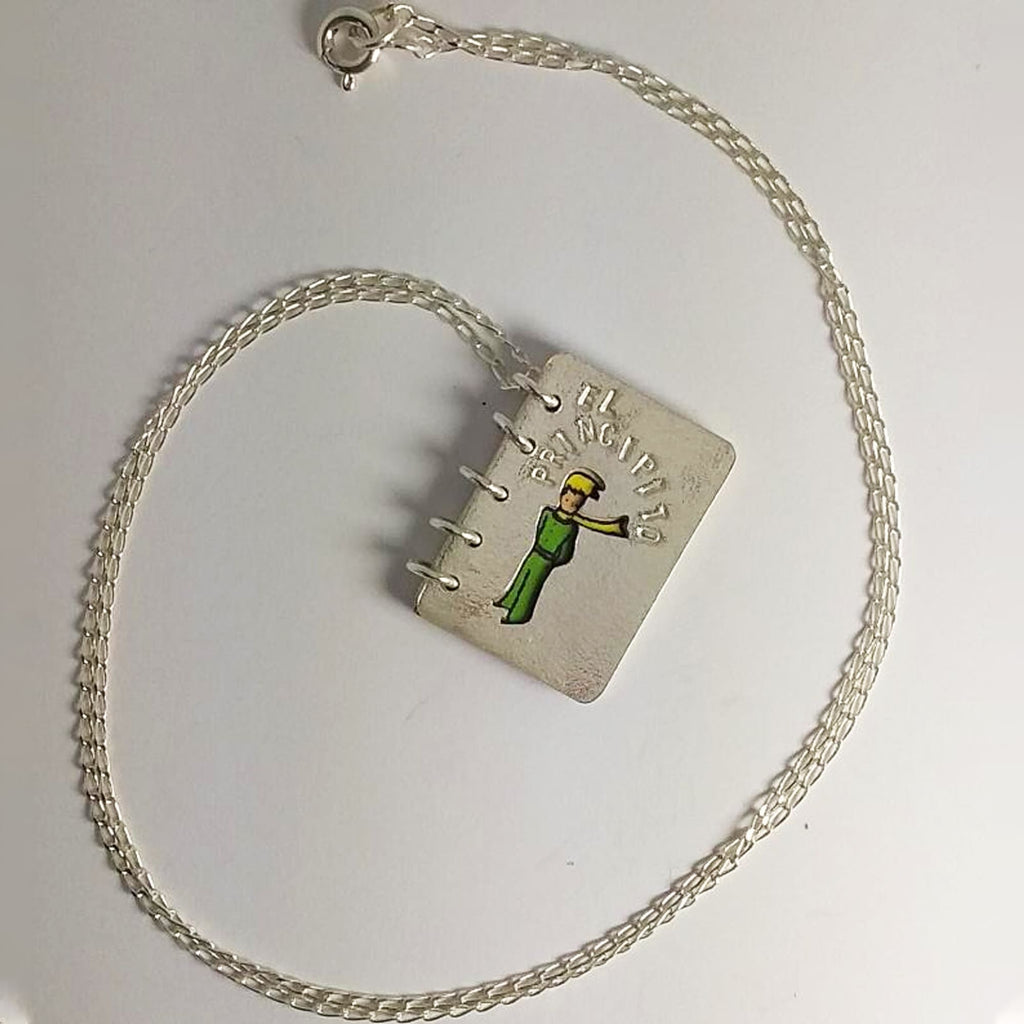 The Little Prince Book Necklace in 925 Sterling Silver